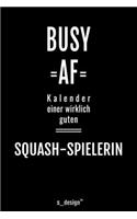 Kalender für Squash Spieler / Squash-Spielerin