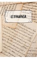 Lithuania: Ruled Travel Diary Notebook or Journey Journal - Lined Trip Pocketbook for Men and Women with Lines