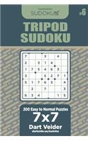Tripod Sudoku - 200 Easy to Normal Puzzles 7x7 (Volume 6)