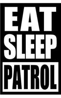 Eat Sleep Police Gift Notebook for a Police Officer, Medium Ruled Journal