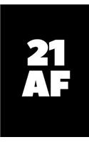 21 AF: A Wide Ruled Notebook, Journal