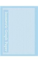 Isometric Graph Paper: Isometry Graph Paper Notebook for Drafting, Drawing and Designing - Blue Design