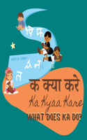 Ka Kyaa Kare: What Does Ka Do? - A Hindi Alphabet Book with Transliteration and English Translation to Help Develop Conversational Skills