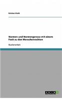 Normen und Normengenese mit einem Fazit zu den Menschenrechten