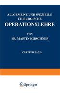 Allgemeine Und Spezielle Chirurgische Operationslehre
