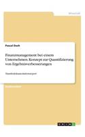 Finanzmanagement bei einem Unternehmen. Konzept zur Quantifizierung von Ergebnisverbesserungen