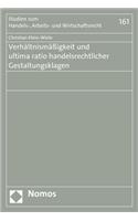 Verhaltnismassigkeit Und Ultima Ratio Handelsrechtlicher Gestaltungsklagen