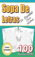 Sopa De Letras En Español Letra Grande Para Adultos 100 Rompecabezas