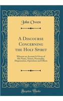 A Discourse Concerning the Holy Spirit: Wherein an Account Is Given of His Name, Nature, Personality, Dispensation, Operations and Effects (Classic Reprint)