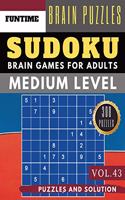 Medium Sudoku: Jumbo 300 SUDOKU medium puzzle books with answers brain games for adults Activity book (sudoku medium puzzle books Vol.43)