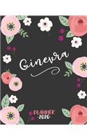 Ginevra Planner: Diario Agenda Settimanale Datato con Calendario, Date da Ricordare, Obiettivi, Priorita' e spazio Appunti per i tuoi Pensieri! Weekly Planner 12 Mes