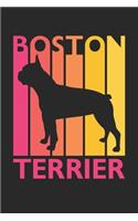 Boston Terrier Journal - Vintage Boston Terrier Notebook - Gift for Boston Terrier Lovers
