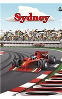 Sydney: Racecar Blood Sugar Diet Diary Journal Log Book 120 Pages 6x9