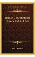 Roman Constitutional History, 753-744 B.C.