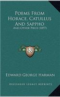 Poems from Horace, Catullus and Sappho