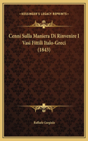 Cenni Sulla Maniera Di Rinvenire I Vasi Fittili Italo-Greci (1843)