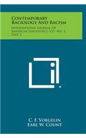 Contemporary Raciology and Racism: International Journal of American Linguistics, V27, No. 3, Part 2