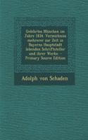 Gelehrtes München Im Jahre 1834. Verzeichniss Mehrerer Zur Zeit in Bayerns Hauptstadt Lebenden Schriftsteller Und Ihrer Werke. - Primary Source Edition