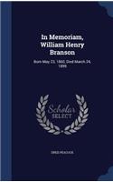 In Memoriam, William Henry Branson