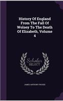 History of England from the Fall of Wolsey to the Death of Elizabeth, Volume 4