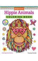Hippie Animals Coloring Book
