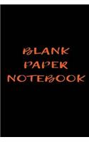 Blank Page Notebook