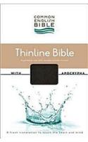 The Common English Bible: Common English, A Fresh Translation to Touch the Heart and Mind, Thinline Black Decotone With Apocrypha(English)