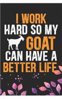 I Work Hard so My Goat Can Have a Better Life