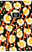 2019 - 2020: Modern Animal Print Cover Design - 18 Month Planner / Diary / Agenda from 2019 to 2020 (only months spread pages for SIMPLY TRACKING HABITS & DAYS)