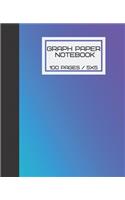 Graph Paper Notebook 5x5: Graph Ruled, Grid Paper 5x5 (7.5 x 9.25) 100 Pages Softcover