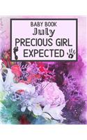 Baby Book July Precious Girl Expected