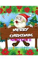 Merry Christmass notebook: Cute Merry Christmas and Happy New Year, Blank Lined Notebook / Journal / Diary