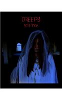 Creepy Notebook Collection: Looking for the perfect CREEPY or HORROR themed Notebook/Composition Book for yourself or for a friend. Try our new collection of Creepy Notebooks f