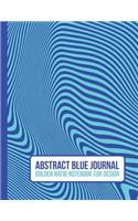 Abstract Blue Journal: Golden Ratio Notebook for Design