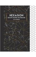 Hexagon Graph Paper Notebook: 1/4 Inch (0.25") Hexagonal Graph Paper (Large Print 8.5"x11") - 108 Pages Organic Chemistry Notebook: Hexagon Notebook(1 Hexagon Graph Paper Notebook)