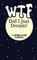 Wtf Did I Just Dream? - A Guided Sleep Journal Lucid Dreaming Diary Log: 120-Page, Activity Notebook 6 X 9 in (15.2 X 22.9 CM)
