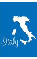 Italy - Cobalt Blue Lined Notebook with Margins