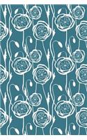 Journal Notebook Scribbly Flowers Pattern 9: 110 Page Plain Blank Journal For Drawing, Writing, Doodling In Portable 6 x 9 Size.(42 The Write Way Plain Journal)