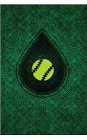 Monogram Baseball Journal: Blank Notebook Diary Memoir Log Logue