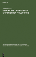 Geschichte Der Neueren Chinesischen Philosophie