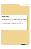 Einrichtung der ASEAN Free Trade Area: Polit-Ökonomische Entwicklungen und der "ASEAN-WAY"