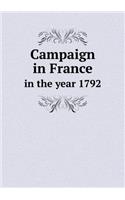 Campaign in France in the Year 1792