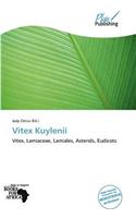 Vitex Kuylenii: (English)