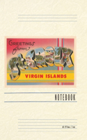 Vintage Lined Notebook Greetings from St. Croix, Virgin Islands