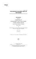Water resources development issues and Corps reform