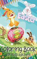 Happy Easter Coloring Book for Kids Ages 4-8