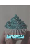 Sketchbook: Novelty Cupcake Sketchbook 8.5x11in