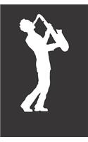 Notebook: Dot Grid Dotted 6x9 120 Pages Saxophone Jazz Musician Saxophonist Cool