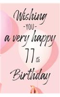 Wishing you a very happy 77th Birthday