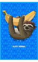 Sloth Journal: Notebook to Write in for Men and Women / 6x9 Unique Diary / 100 Blank Lined Pages / Happy Birthday Gift Composition Book